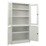2-Door half glass office cabinet - Image 3