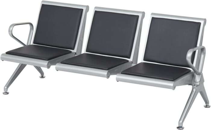 515PpKiGPuL._AC_SL1500_.jpg Airport waiting bench -Heavy-duty black - Image 7