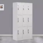 9 Locker steel office cabinet