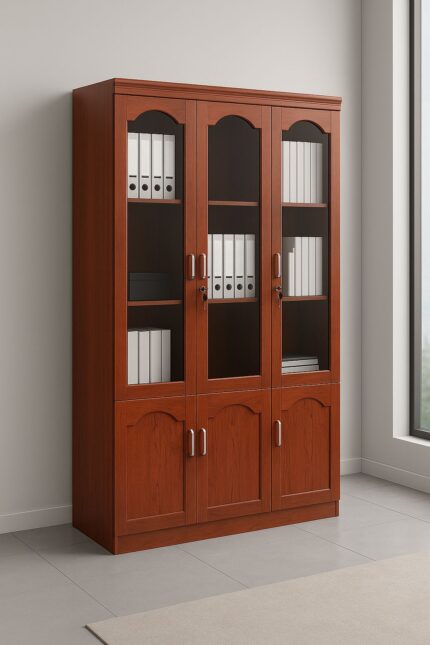 3-Door Wooden Office Cabinet