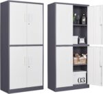 2-Door office cabinet (metallic) - Image 2