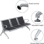 Airport waiting bench -Heavy-duty black - Image 4