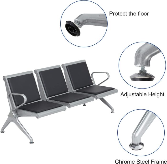 61Ok-yae-IL._AC_SL1500_-1.jpg Airport waiting bench -Heavy-duty black - Image 4