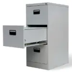 3 Drawers metallic office filling cabinet - Image 5