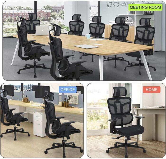 81BUm9rbHvL._AC_SL1500_.jpg Orthopedic high-back office seat - Image 2