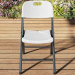 Patio white foldable chairs (plastic) - Image 4