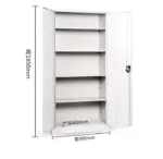 2-Door metallic office cabinet - Image 2