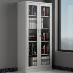 2-Door full glass office cabinet