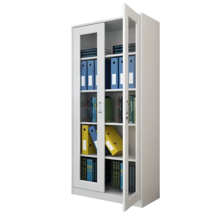 H90fd7ca35ff344ba9da4e09425a8a2140.jpg_960x960.webp 2-Door full glass office cabinet - Image 2
