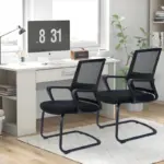 Cantilever mesh office visitor seat - Image 3