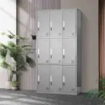 9 Locker steel office cabinet - Image 2