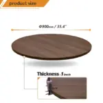 1200mm Round office table. - Image 5