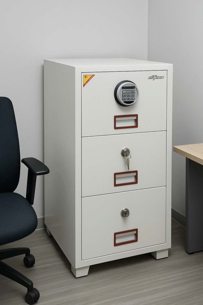 3-Drawer Fireproof Filing Cabinet 3-Drawer Fireproof Filing Cabinet