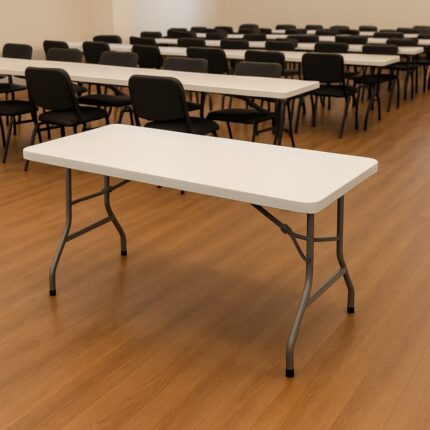 1.8m White Foldable Table