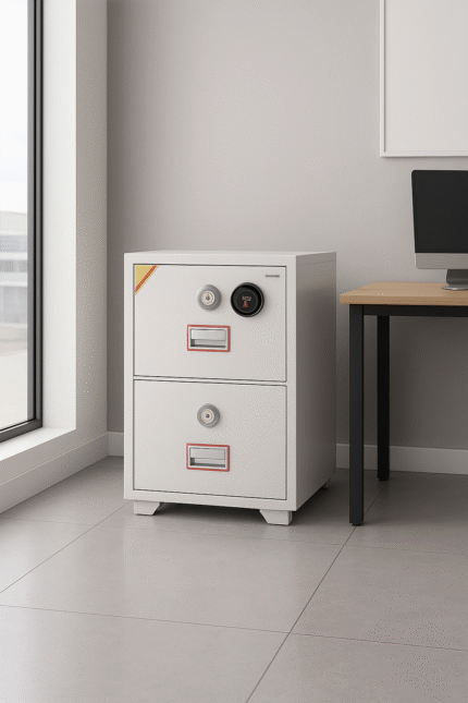 2-Drawer Fireproof Filing Cabinet