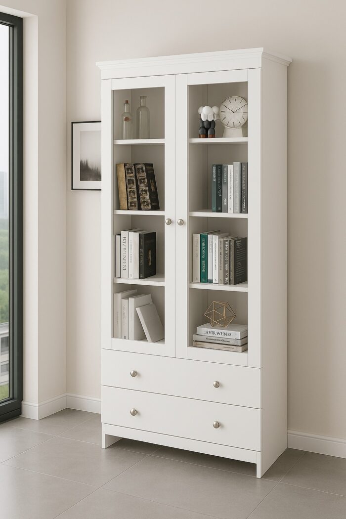 White Wooden Bookshelf Cabinet White Wooden Bookshelf Cabinet