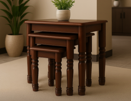 Wooden Nesting Table Set
