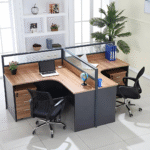 2-Way Wooden L-Shaped Workstation