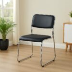 Black Leather Visitor Chair