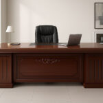 2.0M Wooden Executive Office Desk