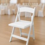 White Foldable Wooden Chair