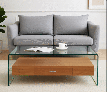 Bent Glass Coffee Table