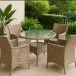 6-Seater Outdoor Rattan Dining Set