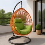 Orange Outdoor Swing Chair