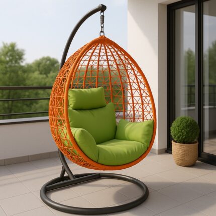 Orange Outdoor Swing Chair