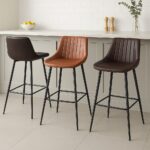 Modern Leather Bar Stools