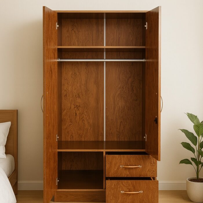 2-Door Wooden Wardrobe 2-Door Wooden Wardrobe