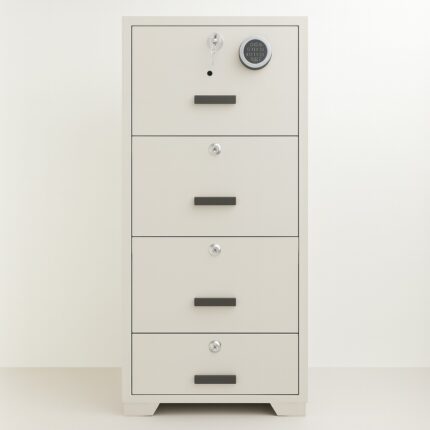 4-Drawer Fireproof Filing Cabinet
