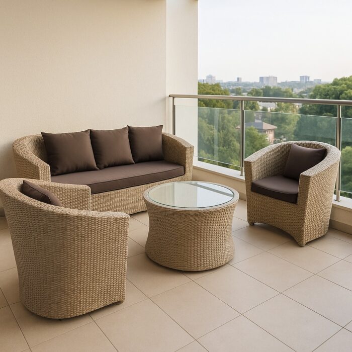 5-Seater Outdoor Rattan Sofa Set 5-Seater Outdoor Rattan Sofa Set