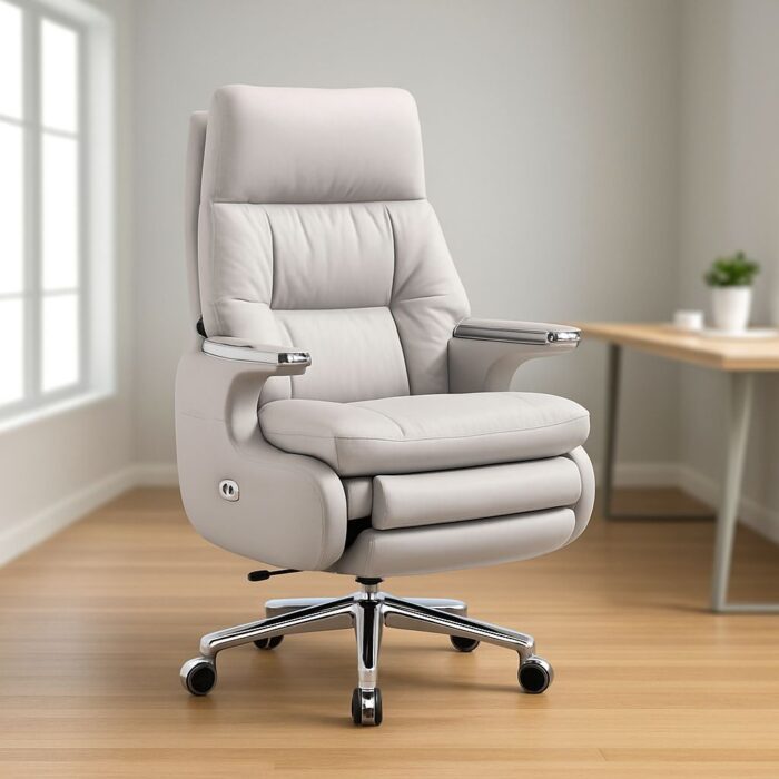 Reclining Executive Office Chair with Footrest Reclining Executive Office Chair with Footrest