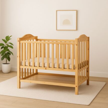 Solid Pine Baby Cot