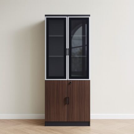 Glass Door Office Cabinet