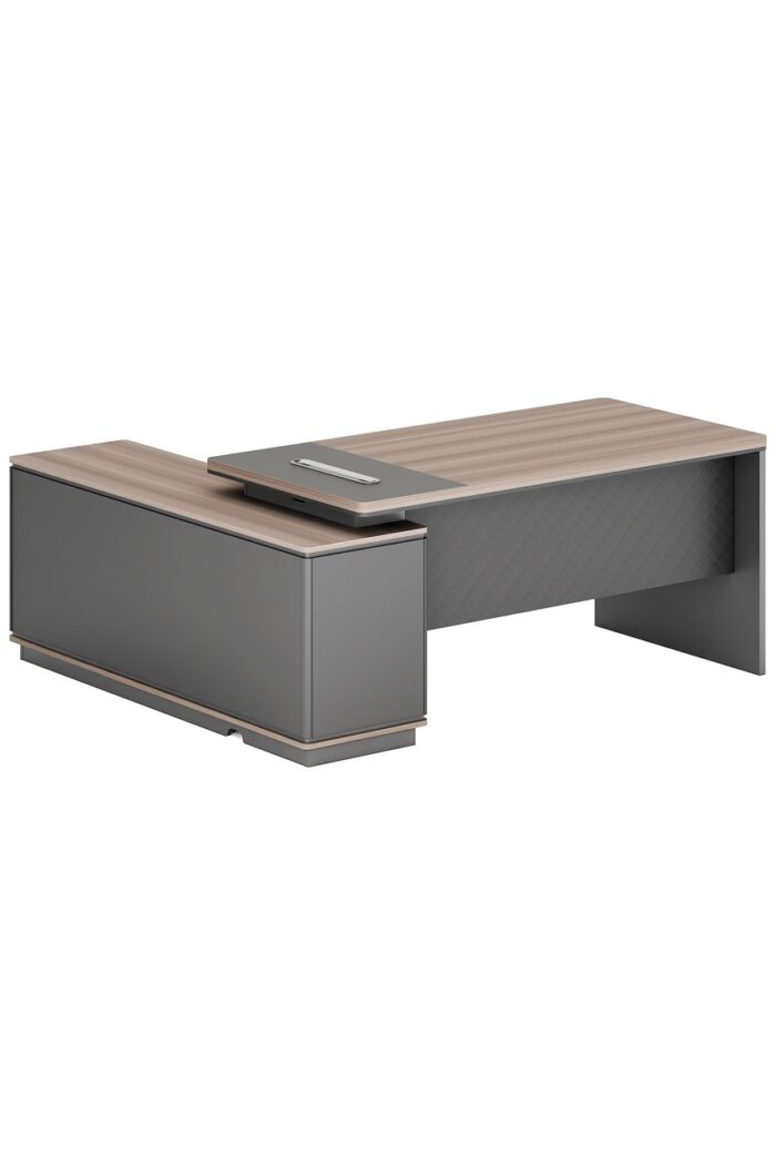 Modern L-Shaped Executive Desk - Image 3