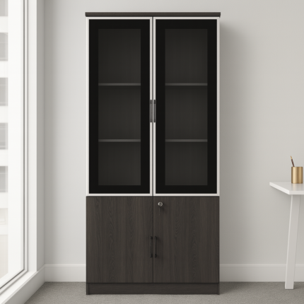 Glass Door Office Cabinet